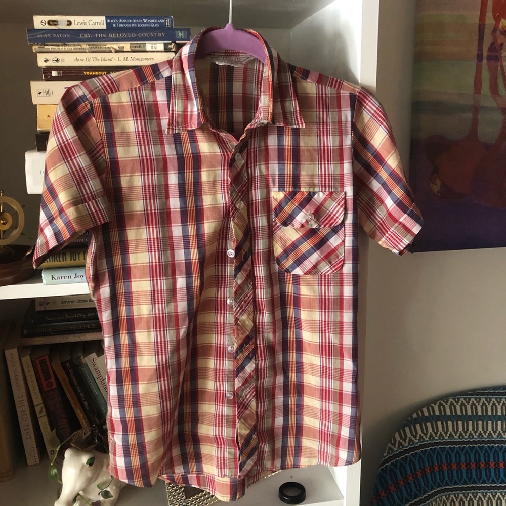 Vintage plaid picnic shirt